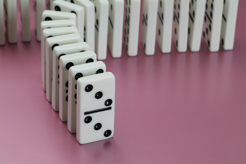 pink dominoes